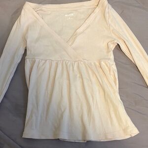 Hollister Women's front wrap babydoll top